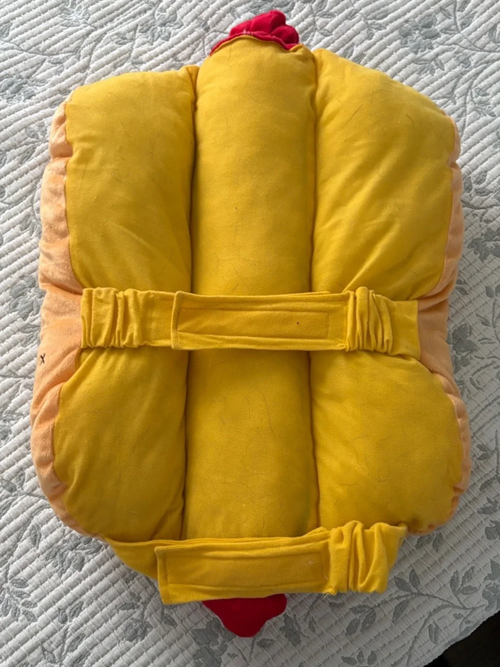 Hot Dog Doggy Costume — Red, Yellow, and Tan